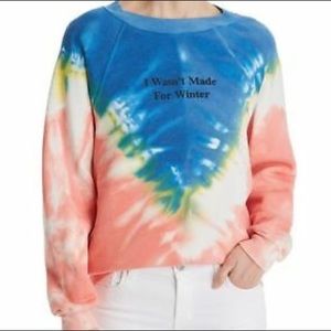 Wild fox Tie Dye I wasn’t Made for Winter Crewneck